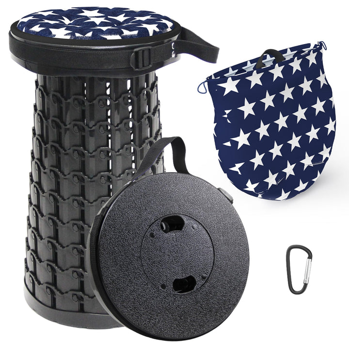 ALEVMOOM Tragbarer Klapphocker,Camping Hocker Teleskophocker,Klappbarer Hocker,Mini Leichte Campingh