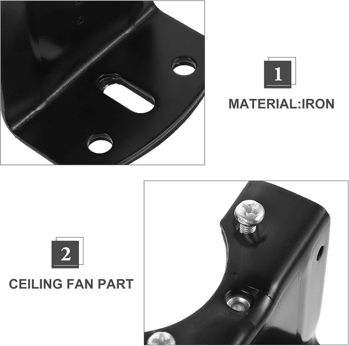 jojofuny Deckenventilator Montagehalterung Aus Eisen Universelle Halterung Für Wohnzimmer Hängeventi