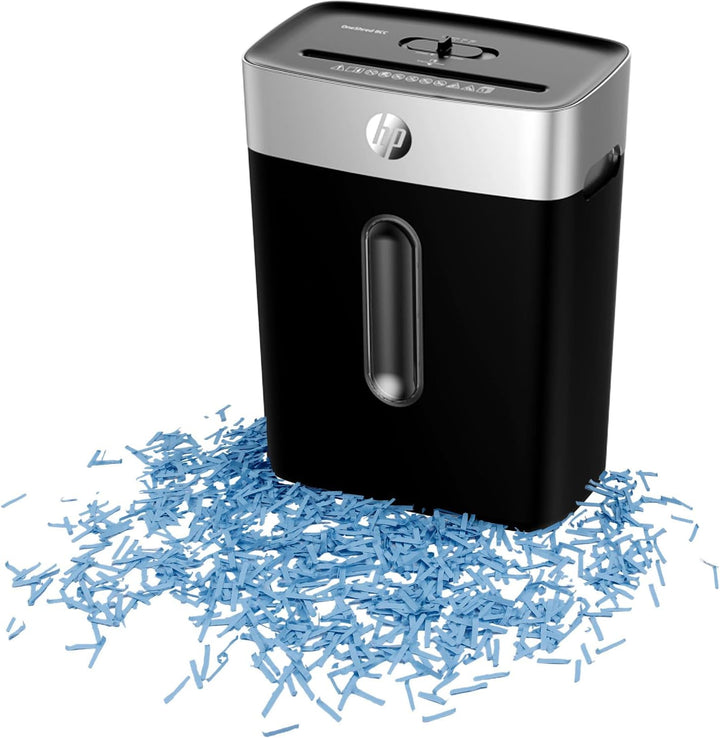 HP OneShred 8CC Black, Aktenvernichter, Sicherheitsstufe P-4, Cross Cut, 8 Blatt, 2826, schwarz/Silb