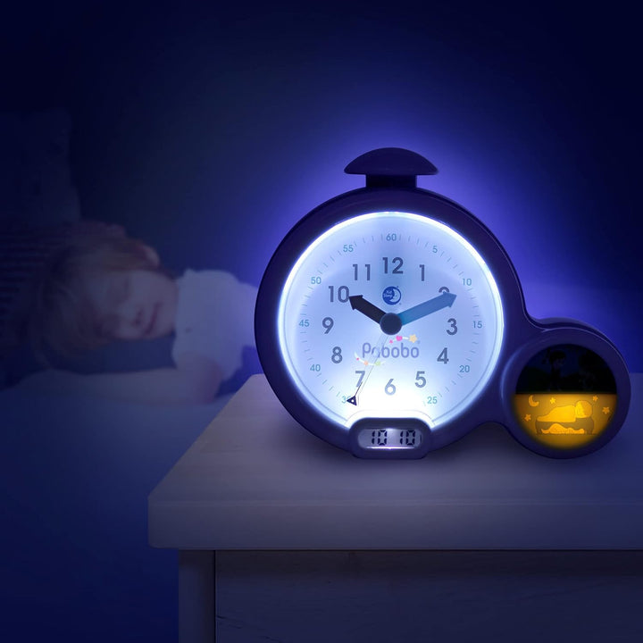 Pabobo Kid Sleep - Wecker - pädagogische Kinderwecker Tag / Nachtlicht - Doppelanzeige und 3 Alarme
