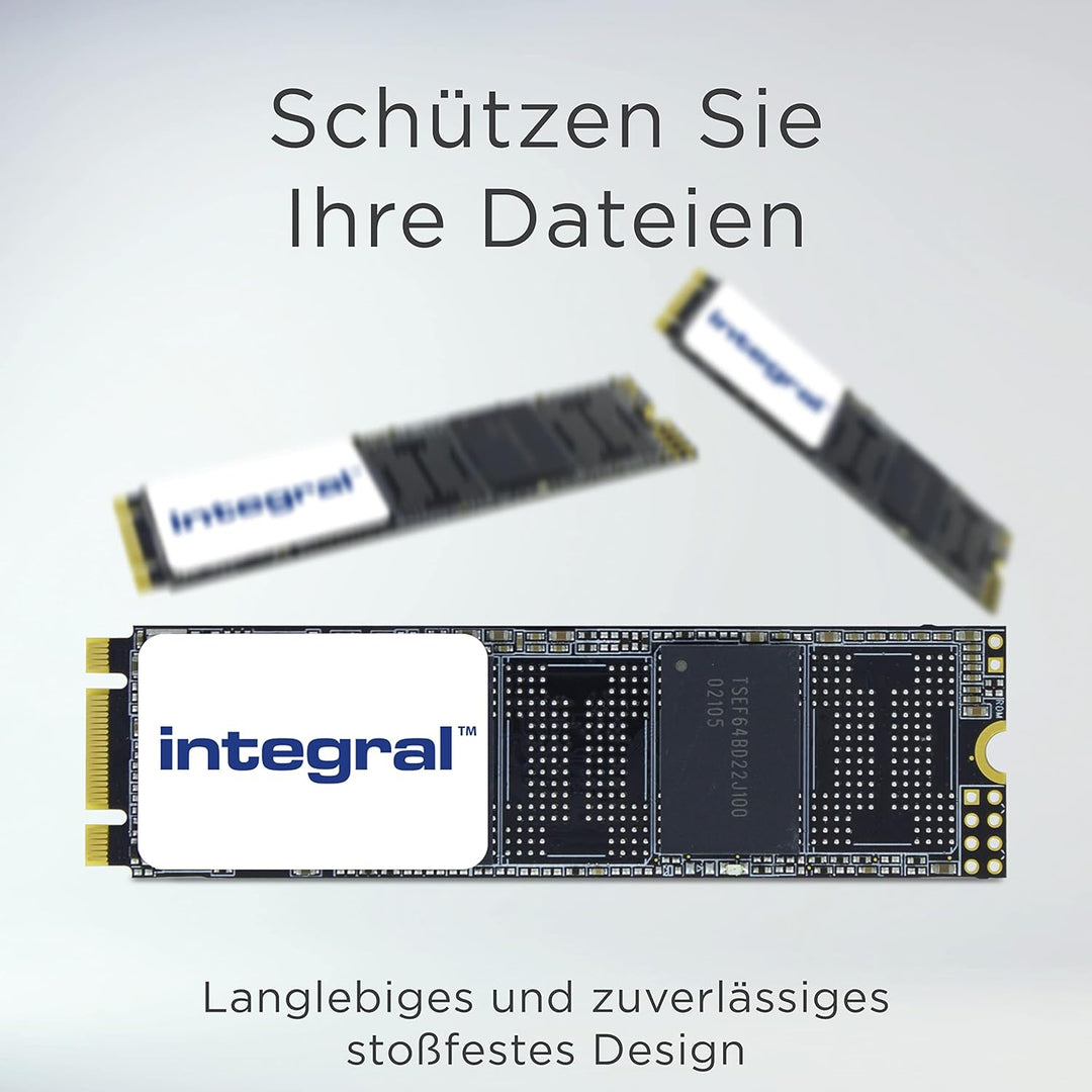 Integral 256GB M.2 SATA III 2280 Interne SSD, bis zu 500MB/s Lesen 400MB/s Schreiben 256GB M.2 2280