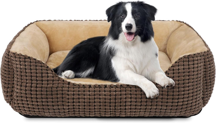 JOEJOY Hundebett Mittelgrosse Hunde, Hundekorb Flauschig, Hundebett Waschbar, Plüsch Hundebetten, ru