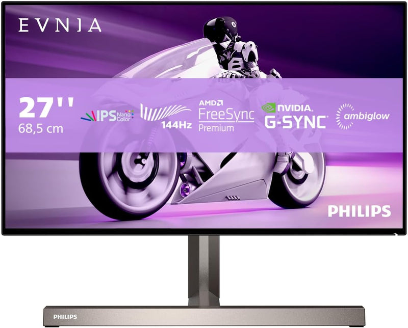 Philips 279M1RV - 27 Zoll UHD Gaming Monitor, HDR600, Ambiglow, FreeSync Premium Pro (3840x2160, 144