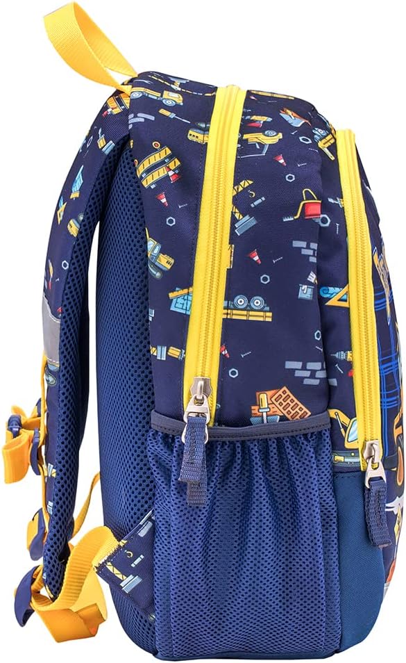 Belmil Kindergartenrucksack mit Brustgurt und Namensschild für 3-6 Jährige/Jungen / 12 L/Krippenruck
