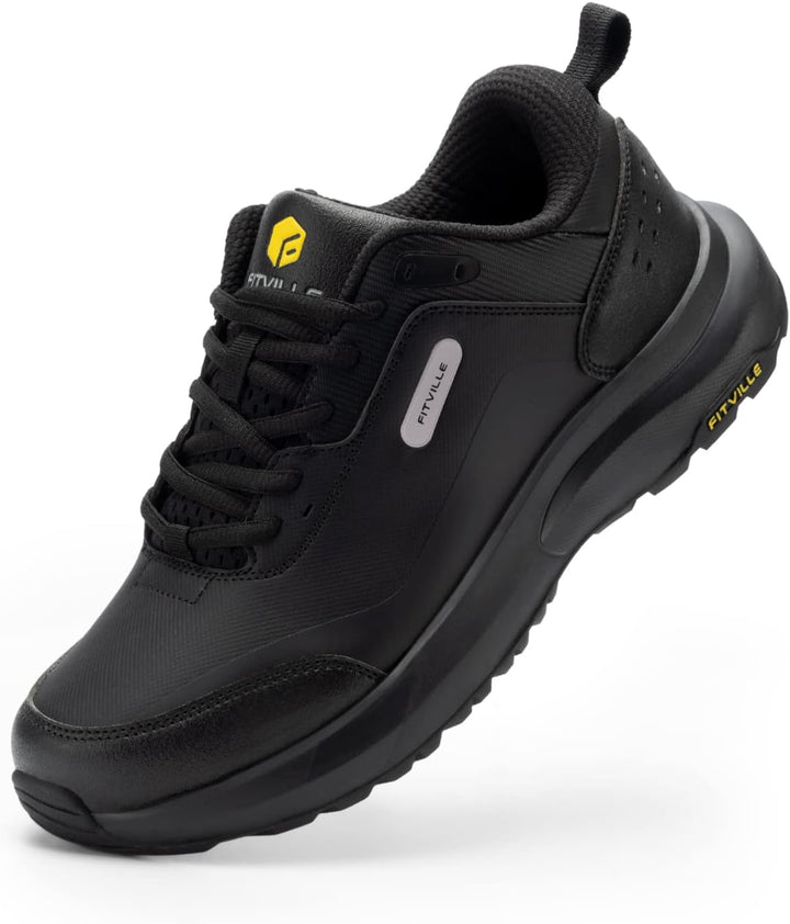 FitVille Extra weit Wanderschuhe Herren Leicht Trekkingschuhe Wasserdicht Outdoor Schuhe mit Fussgew