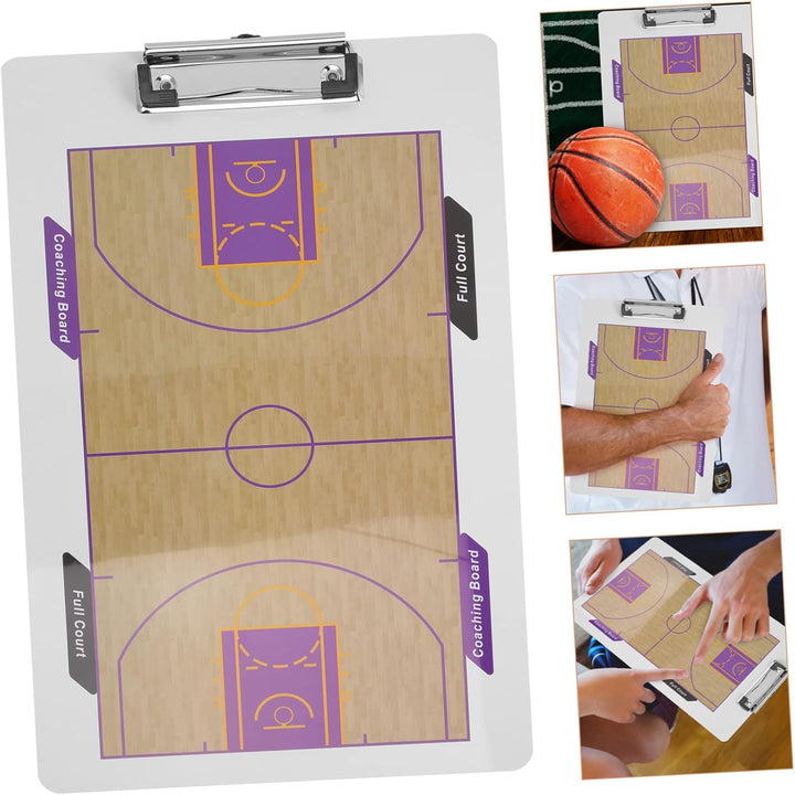 Garneck Doppelseitiges Basketball Taktikboard Aus Robustem PVC Basketball Strategie Board Mit Front