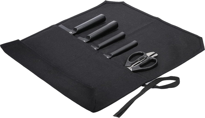 Kaaltisy Gewachstes Canvas-Messer-Rolltasche, Aufbewahrungstasche für Küchenmesser, wasserdichte Mes