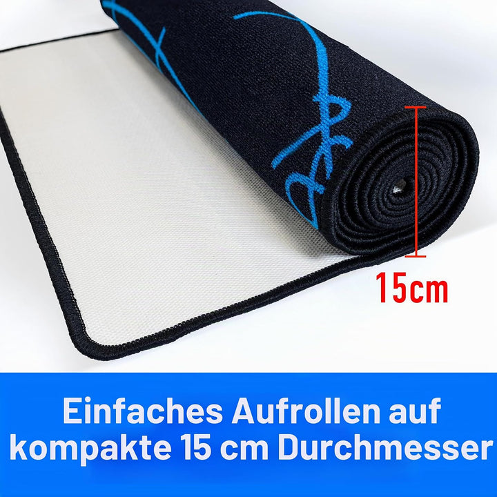 Harrows Dartteppich I Dartmatte mit Dart Oche I Dart Teppich für Steeldarts & Softdarts I Turnier Mi