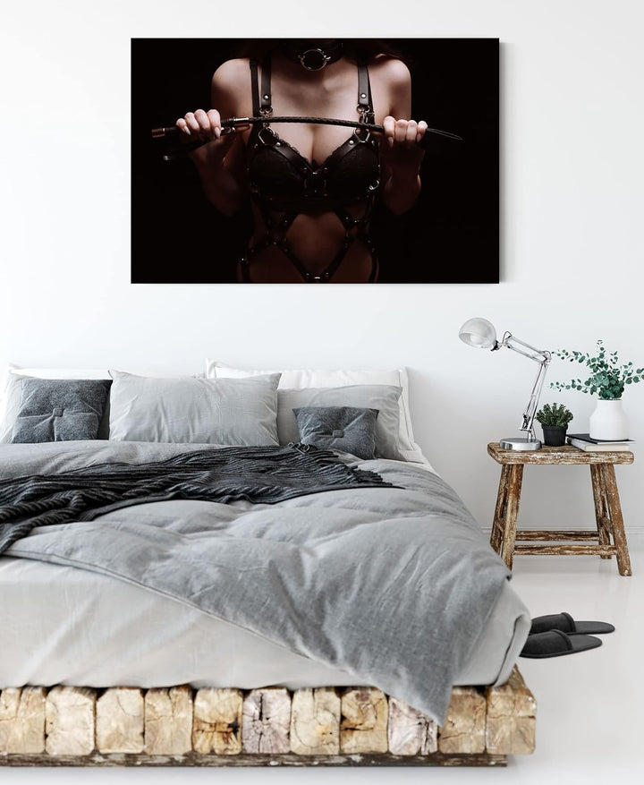 Pixxprint Domina als Leinwandbild | Grösse: 100x70 cm | Wandbild | Kunstdruck | fertig bespannt, 100