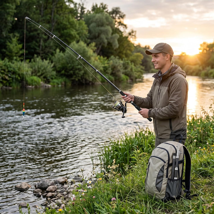 Angelrutenrollenkombinationen, Integrierte Angelrute und Beiliegendes Reel Tackle Folding Zubehör Zu