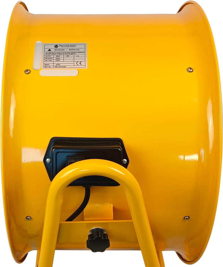 Doctor San - Sanierungstechnik Hallenventilator Bauventilator Metallventilator Baugebläse Windmaschi