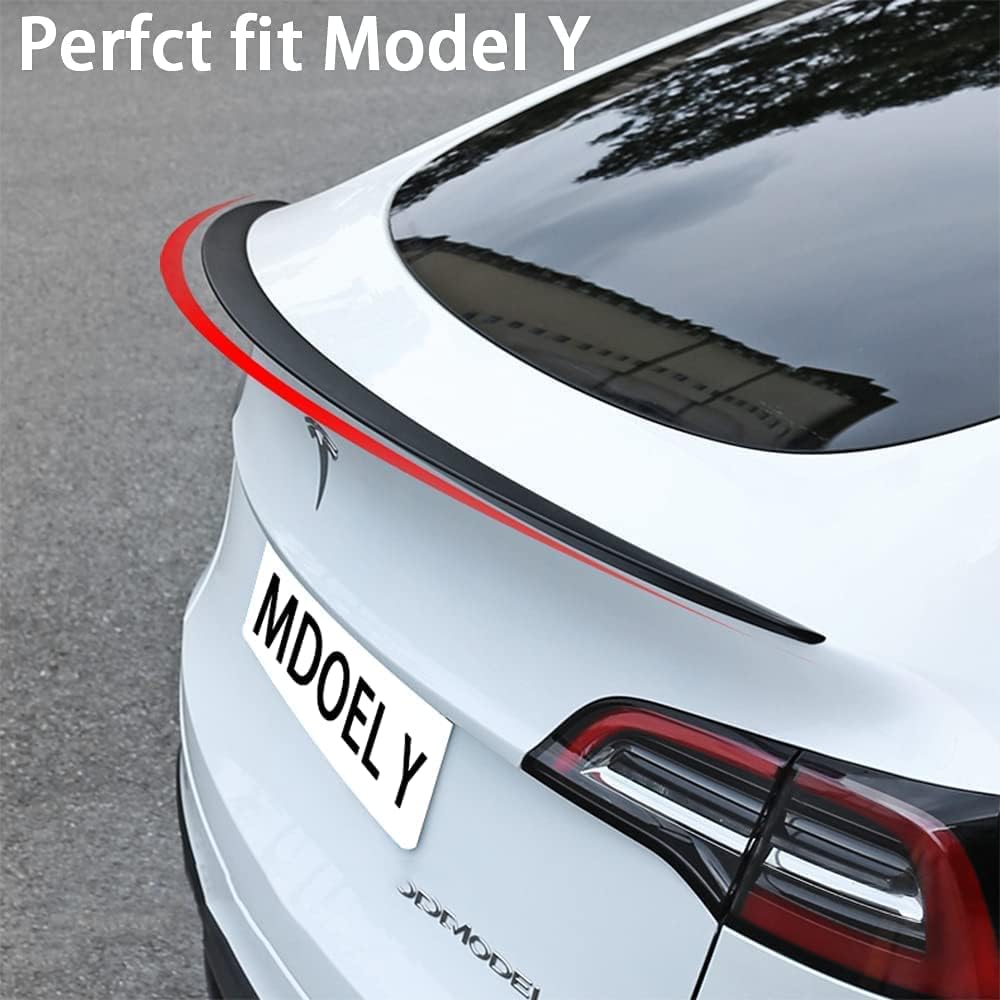 AOSKonology für Tesla Model Y Spoilerflügel OEM Stil ABS Kohlefaser Muster für 2020–2023 Tesla Model