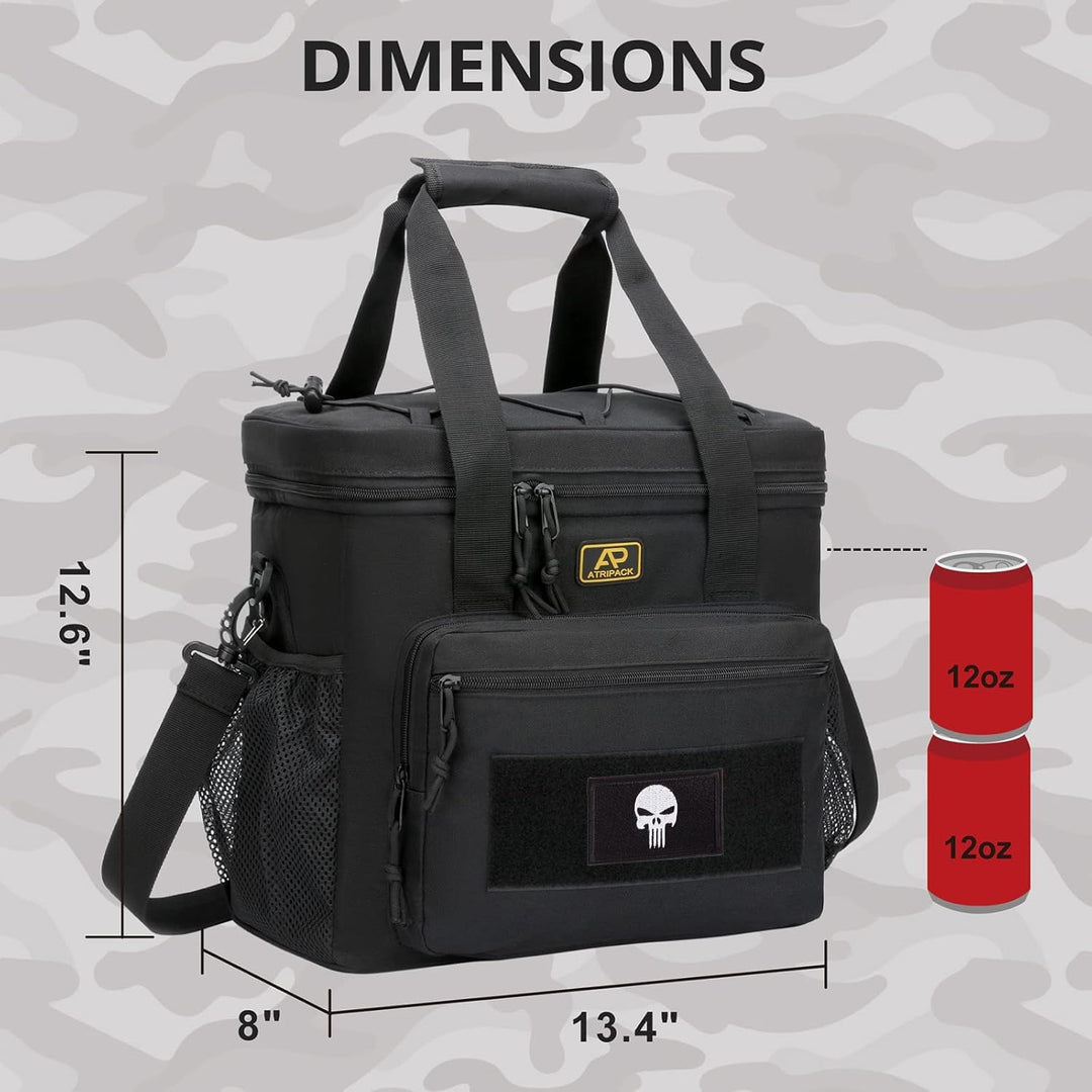 Taktische Lunch-Tasche für Männer, Isolierte und Auslaufsichere Lunchbox mit MOLLE-System, Grosse Kü