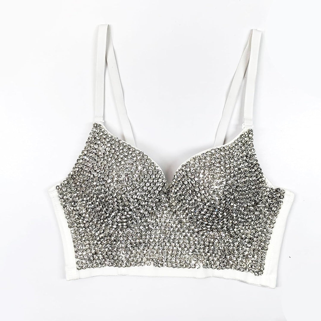Damen Korsett Bustier BH Dessous Tank Top Trägertop Crop Top Corsage Schlanke Weste 