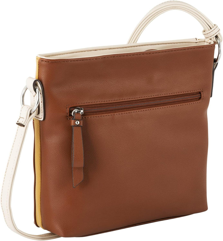 TOM TAILOR bags Jule Damen Umhängetasche Crossbody Bag Klein 27 x 9 x 25 Mixed Cognac, 27 x 9 x 25 M