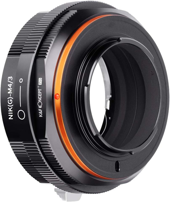 K&F Concept M18125 NIK(G)-M4/3 Hochpräziser Adapterring,Kompatibel mit Nikon AI G AF-S-Objektiven be