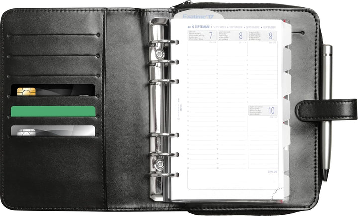 Exacompta Exatime 17 Dual Terminplaner 2013-2014, 16 Monate, September - Dezember, 15 x 20 cm schwar