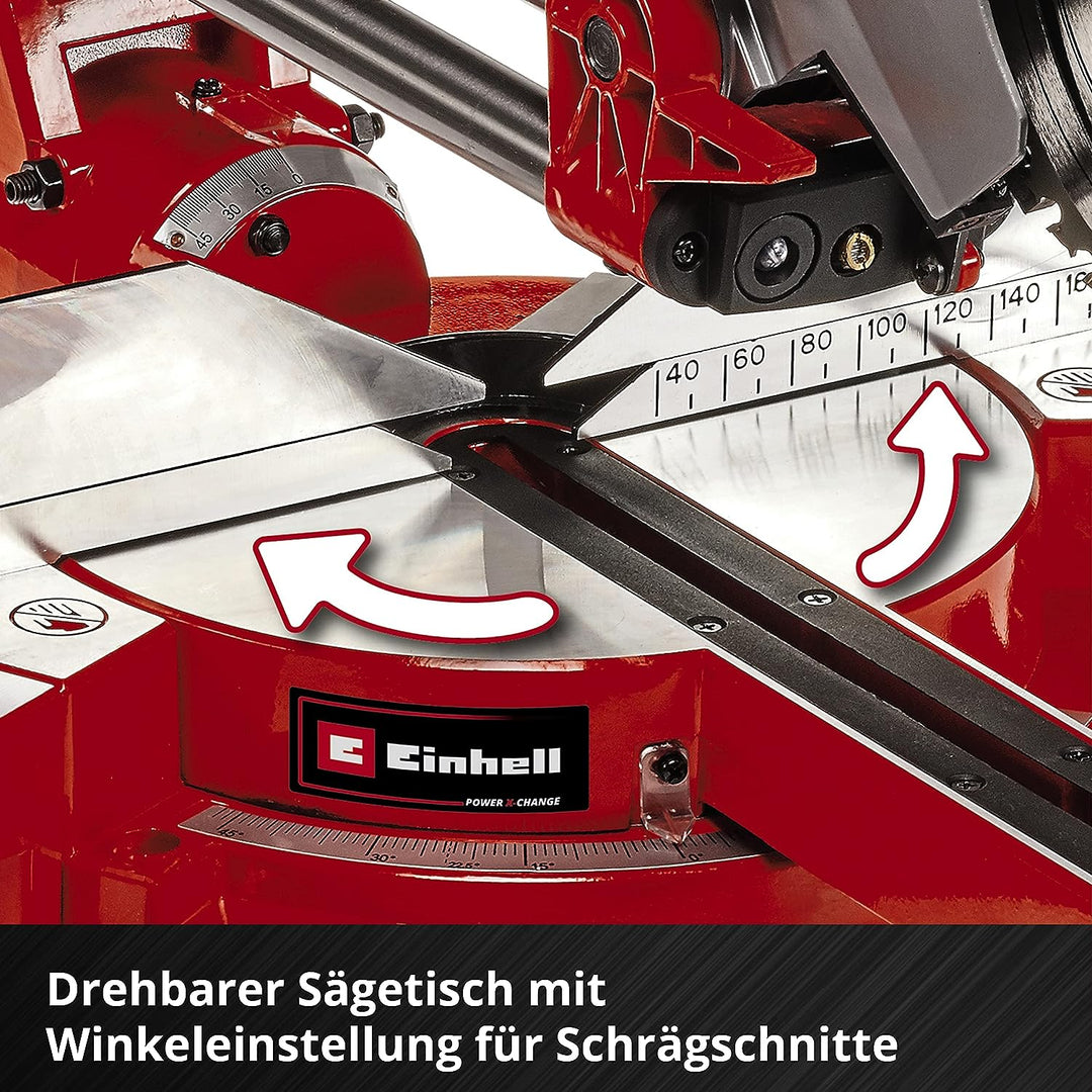Einhell Akku-Zug-Kapp-Gehrungssäge TE-SM 36/210 Li - Solo Power X-Change (Lithium-Ionen, leichtgängi