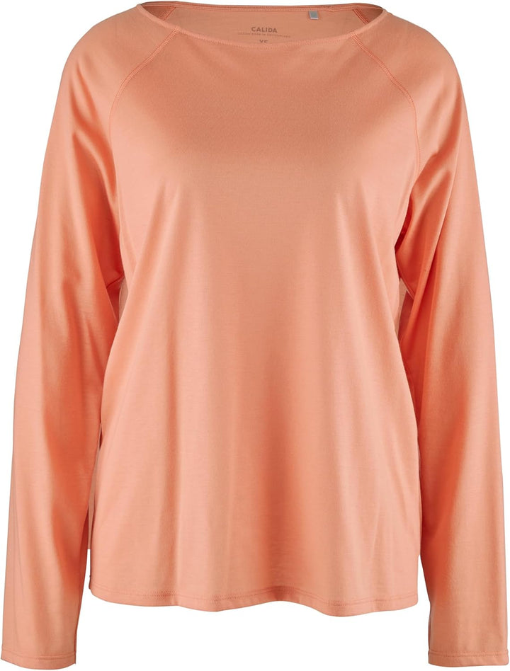 CALIDA Favourites Langarmshirt Damen, aus 100% Baumwolle 40-42 Canyon Sunset, 40-42 Canyon Sunset