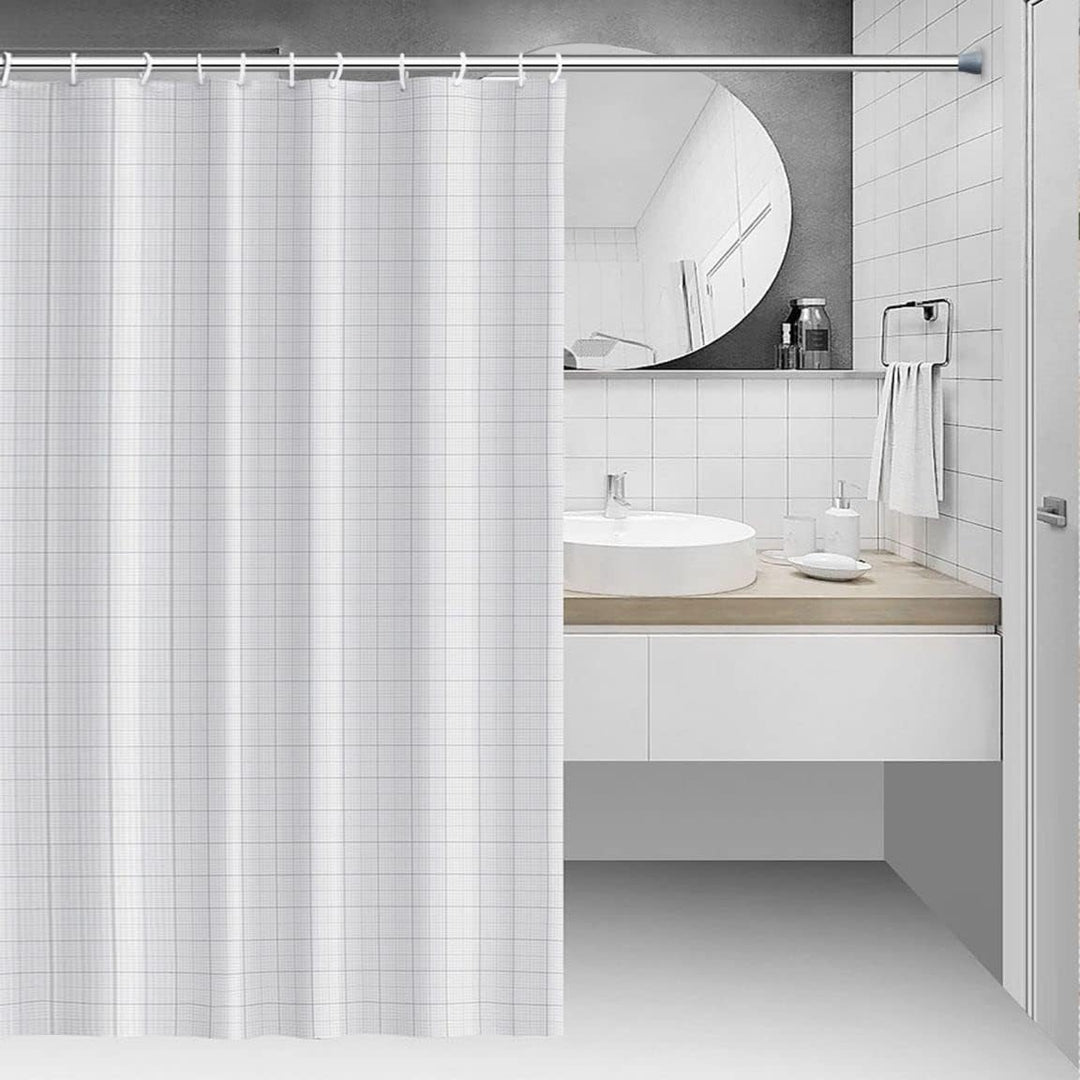 1 Stück Vorhangstange ohne Bohren Teleskopstange Verstellbare Kleiderstange für Fenster, Badezimmer,