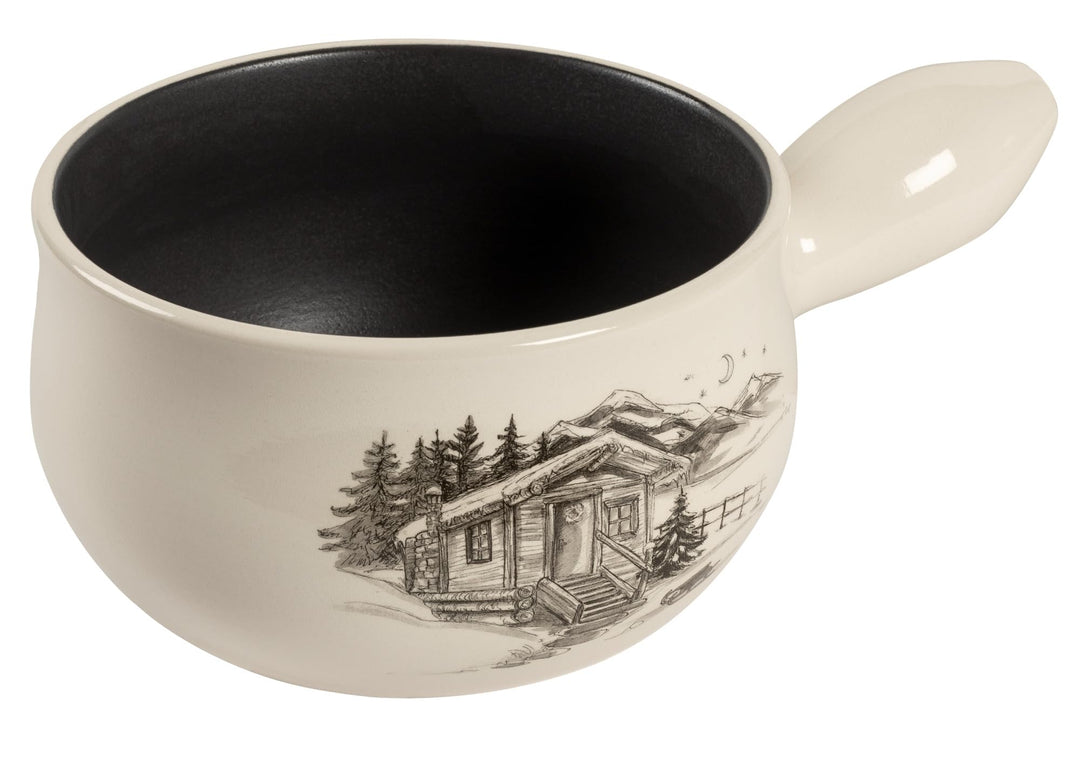 RIKON Caquelon Chalet Induktion ø 20cm, geeignet für Induktion, 2.6 Liter ideal für 4-6 Personen, au