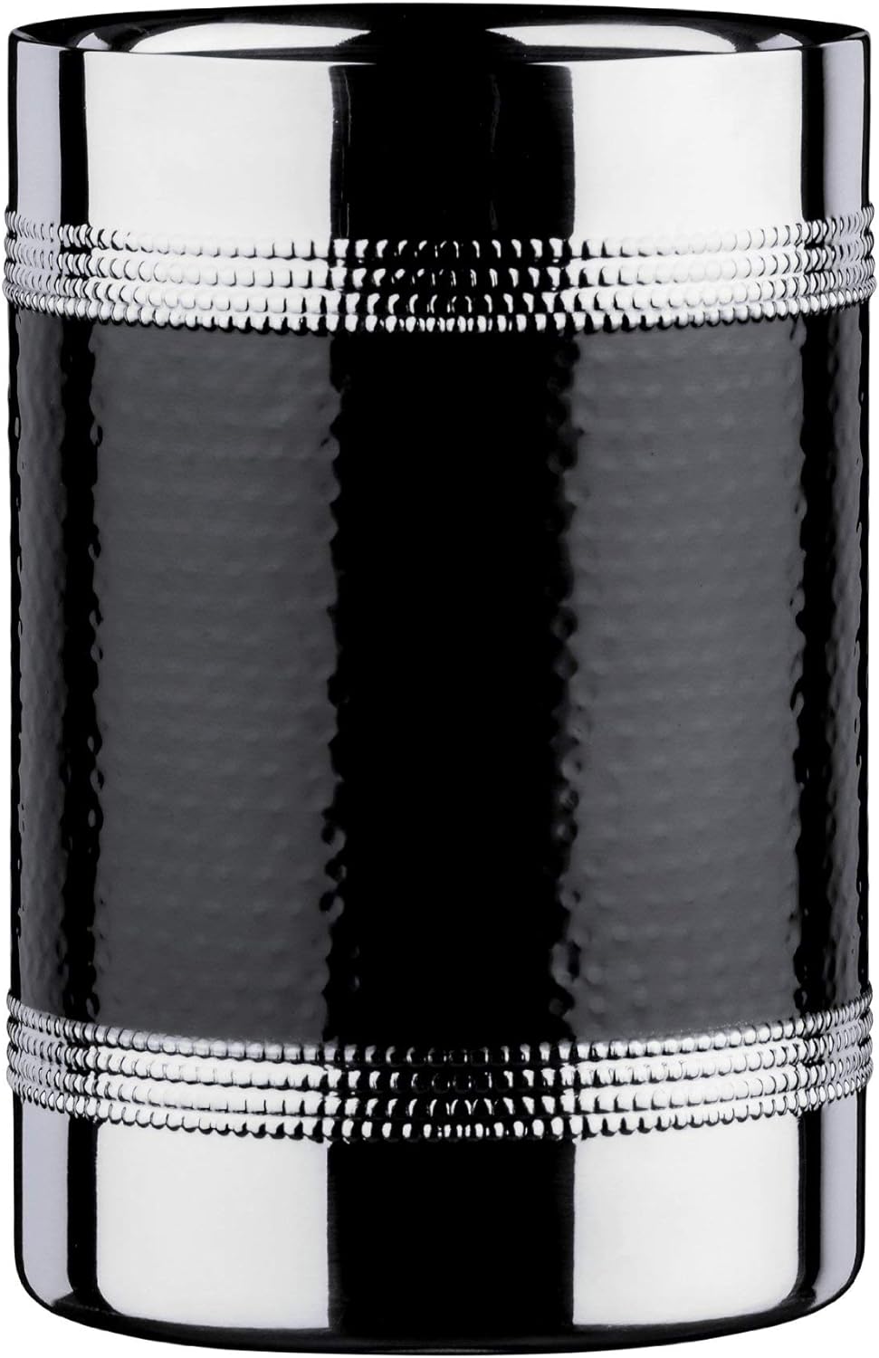 Premier Housewares Bottle Cooler, Stainless Steel, Black, H18 x W12 x D12cm Schwarz, Schwarz