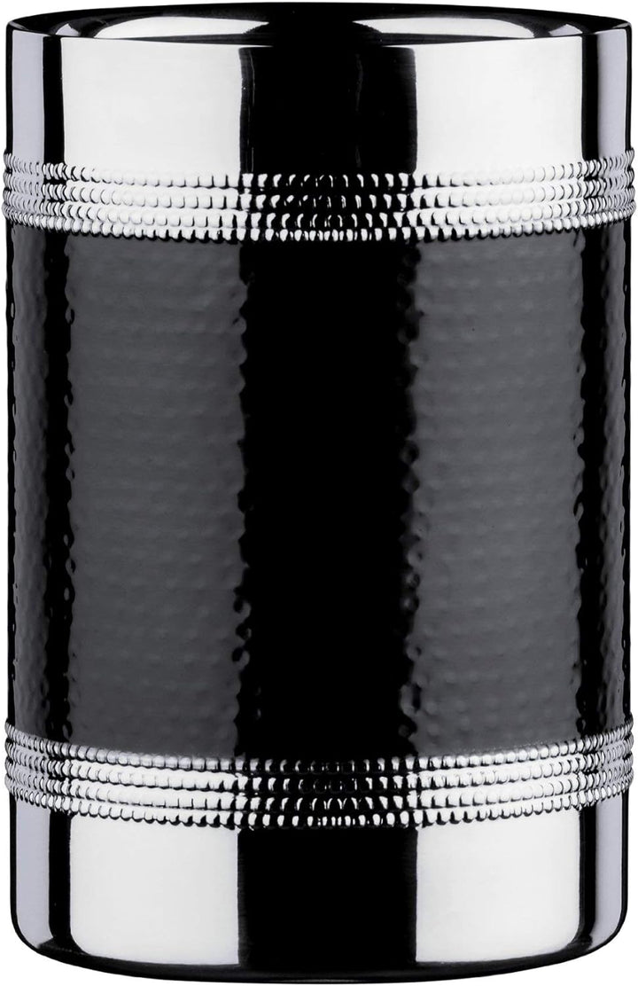 Premier Housewares Bottle Cooler, Stainless Steel, Black, H18 x W12 x D12cm Schwarz, Schwarz