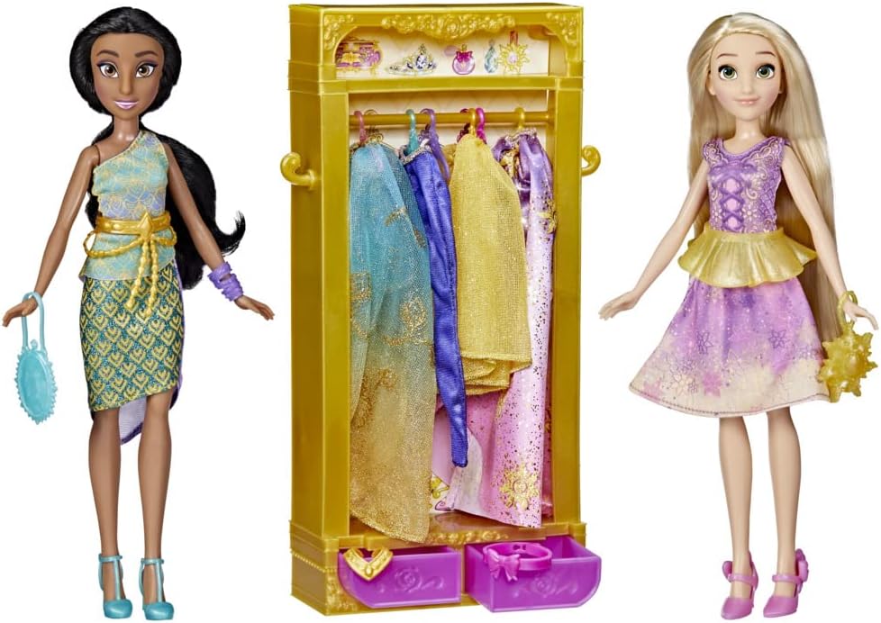 Disney Prinzessin Jasmins und Rapunzels Kleidergalerie, Jasmin und Rapunzel Spielzeug für Kinder ab
