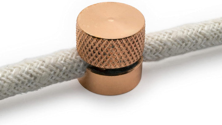 Amarcords - 10 Aluminium Deckenpins mit sichtbarer Kabelanpassung. Deckenbefestigung für Lampen und