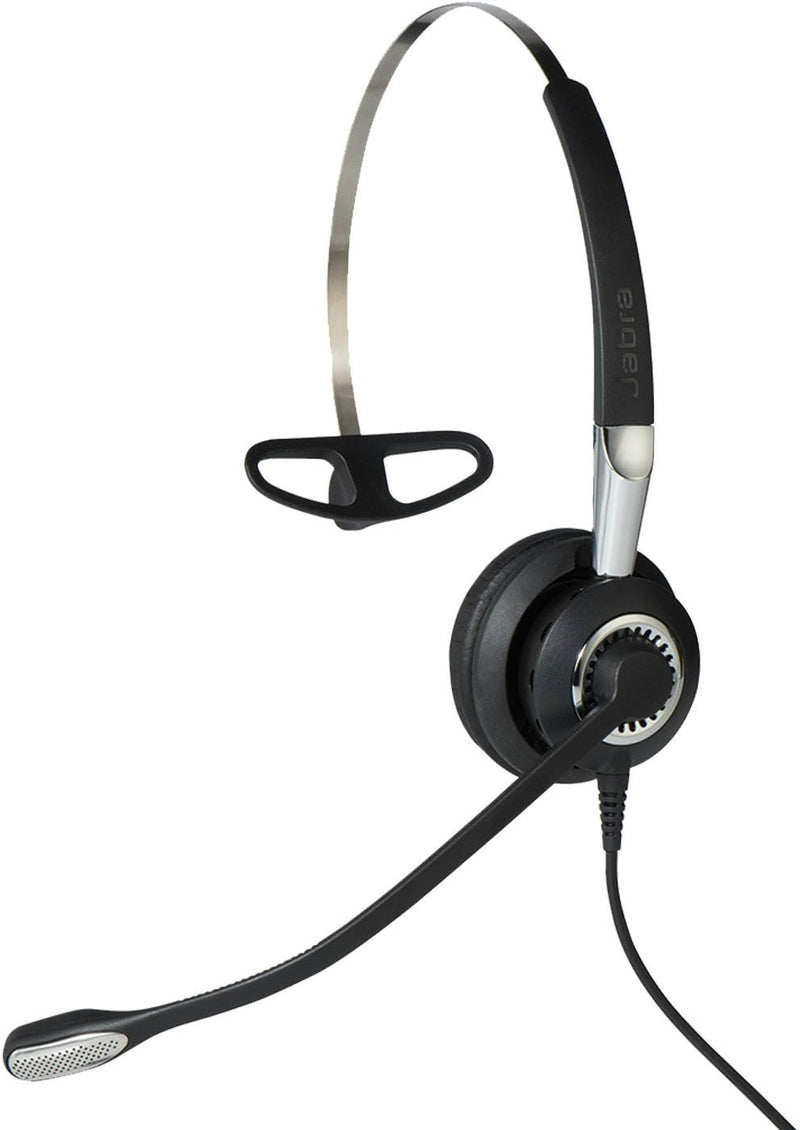 Jabra Biz 2400 II Quick Disconnect On-Ear Mono Headset - Ultra Noise-cancelling and Corded Lightweig