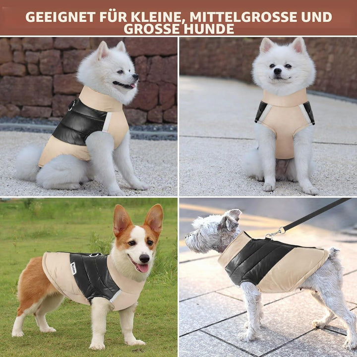 Idepet Haustier Hund Warm Mantel Jacke wasserdichte Kleidung Kleine mittlere grosse Haustier Hund Ka