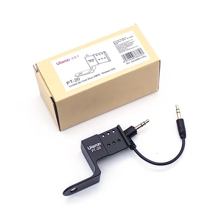 Ulanzi PT-20 für Insta360 X3 / ONE X2 unsichtbares Mikrofon Cold Shoe für RODE Wireless GO Mikrofonh