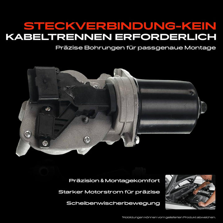 Frankberg 1x Wischermotor Scheibenwischermotor 4-Polig Vorne Links oder Rechts Kompatibel mit Grand