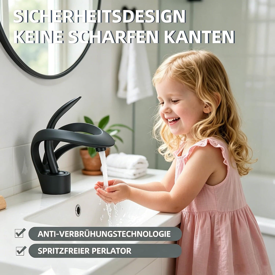 Wasserhahn Bad Einhebel-badarmatur Armatur Badezimmer Mischbatterie Bad Energiesparend Waschbeckenar