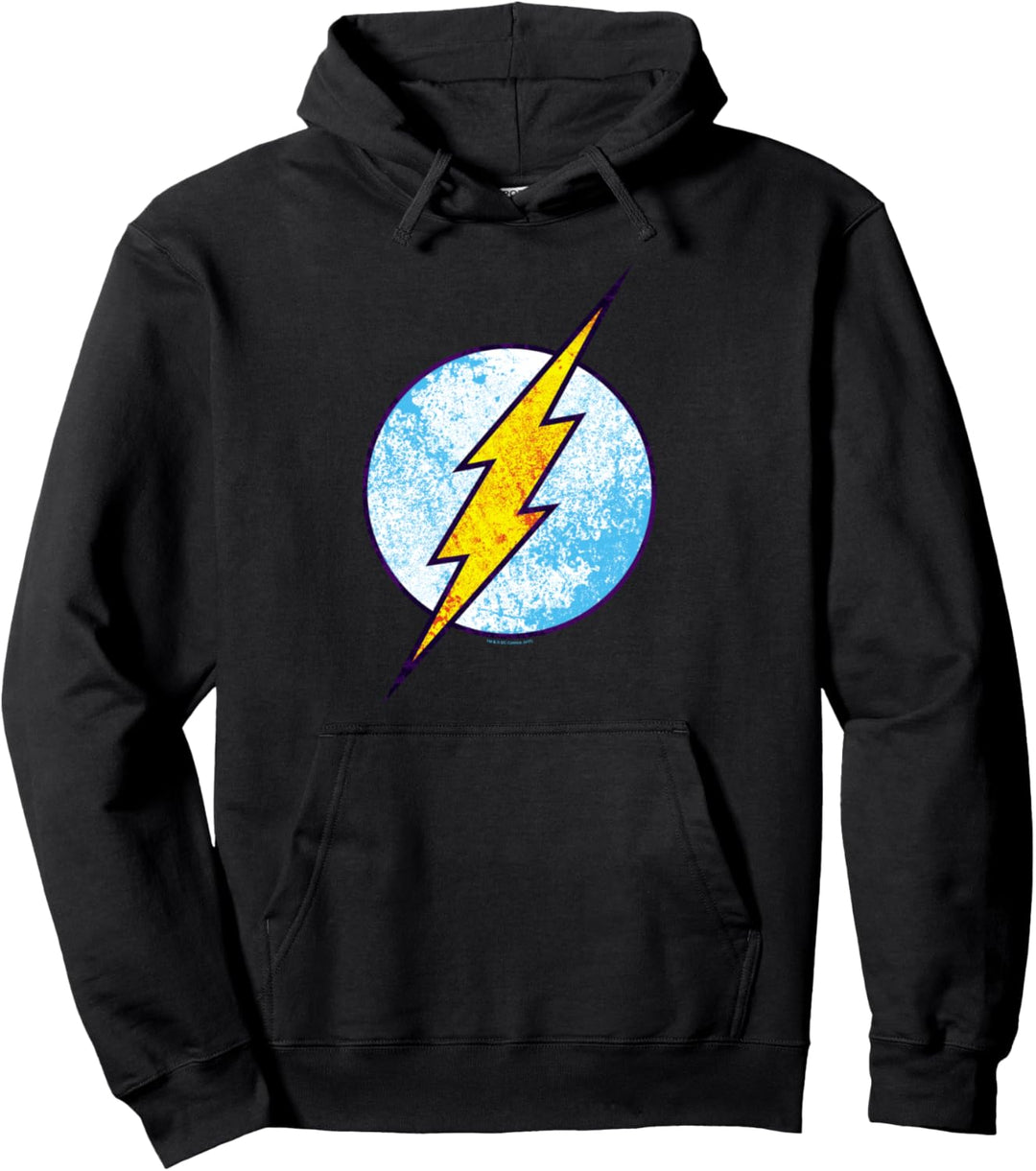 The Flash Neon Distress Logo Pullover Hoodie