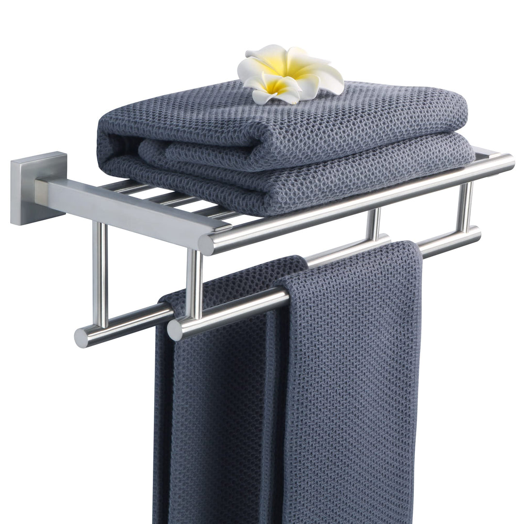 SAYAYO Handtuchhalter Bad Wand Gästehandtuchhalter Wandmontage Edelstahl Premium Doppelt Badetuchhal