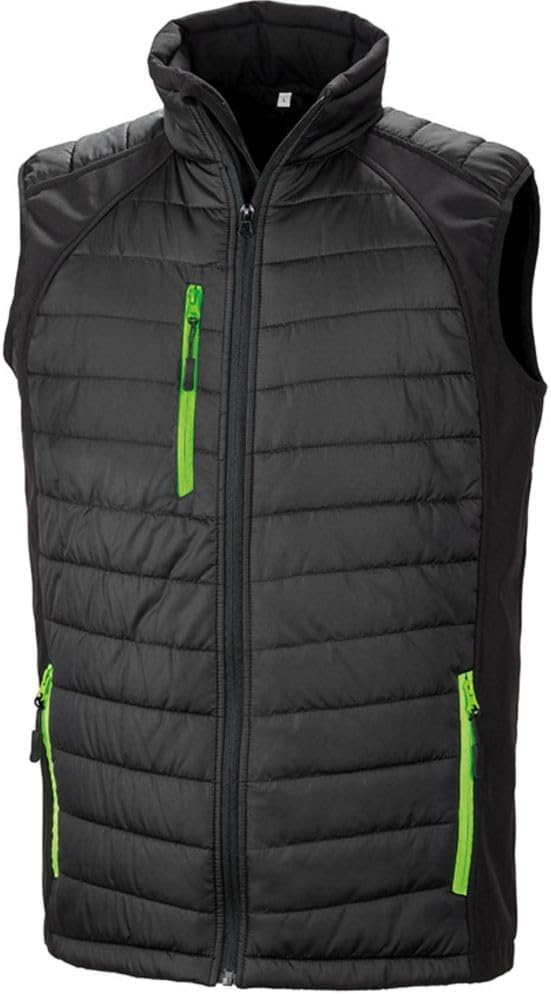 Result Gilet Softshell Rembourré Black Compass