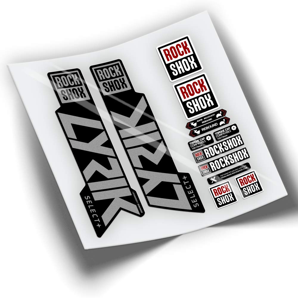 Ref: VP372 Aufkleber, kompatibel mit Rock-Shox LYRIK SELECT + 2019-2022 MTB, Sticker, Aufkleber, Mou