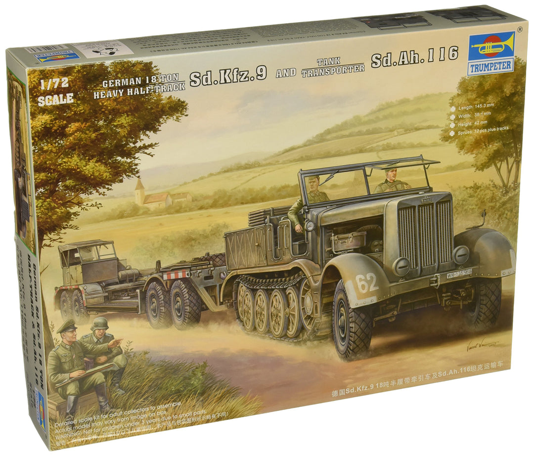 Trumpeter 9580208072753 7275 Modellbausatz Sd.Kfz.9(18t)Half-Track