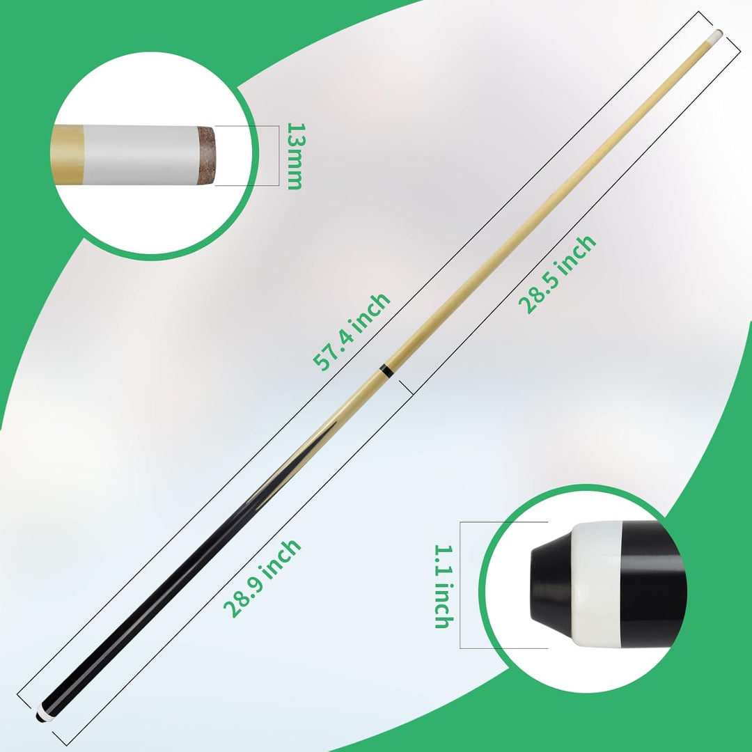 Billairds Billairds Queuestab, 147,3 cm, 2 Stück, Billard-Queue-Stick, 510 ml, Pool-Sticks