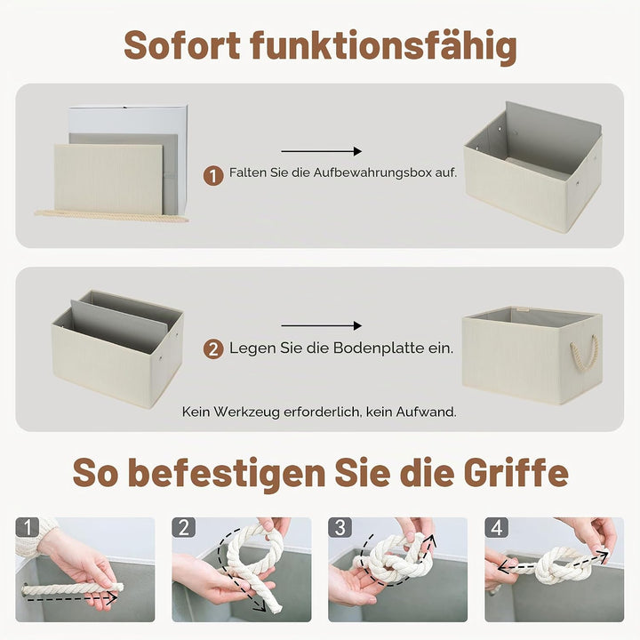 StorageWorks grosse Aufbewahrungskorbe zum Ordnen, faltbare Körbe Aufbewahrung für Regale, Aufbewahr