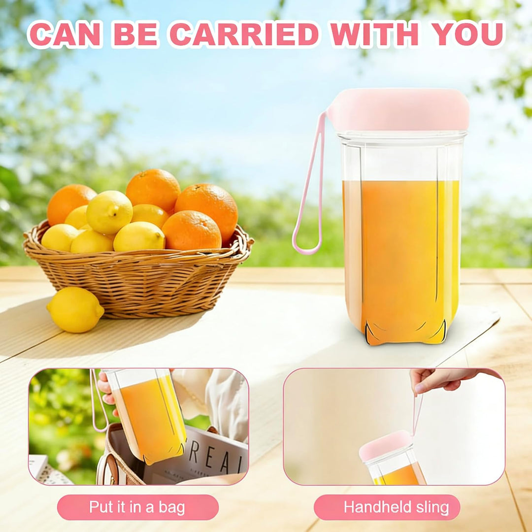 Tragbarer Mixer, 500ML Mixer Smoothie Maker to Go Mit 16-Blatt &Digitalanzeige, Portable Blender USB