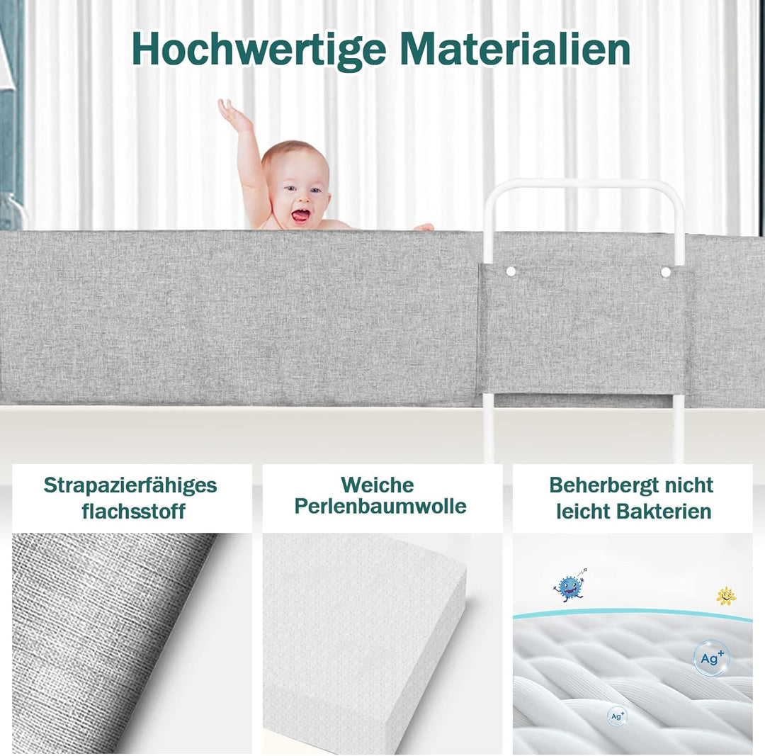 Bettgitter Baby Verformbar Bettschutzgitter Rausfallschutz Bett Bettgitter Verstellbare Höhenverstel