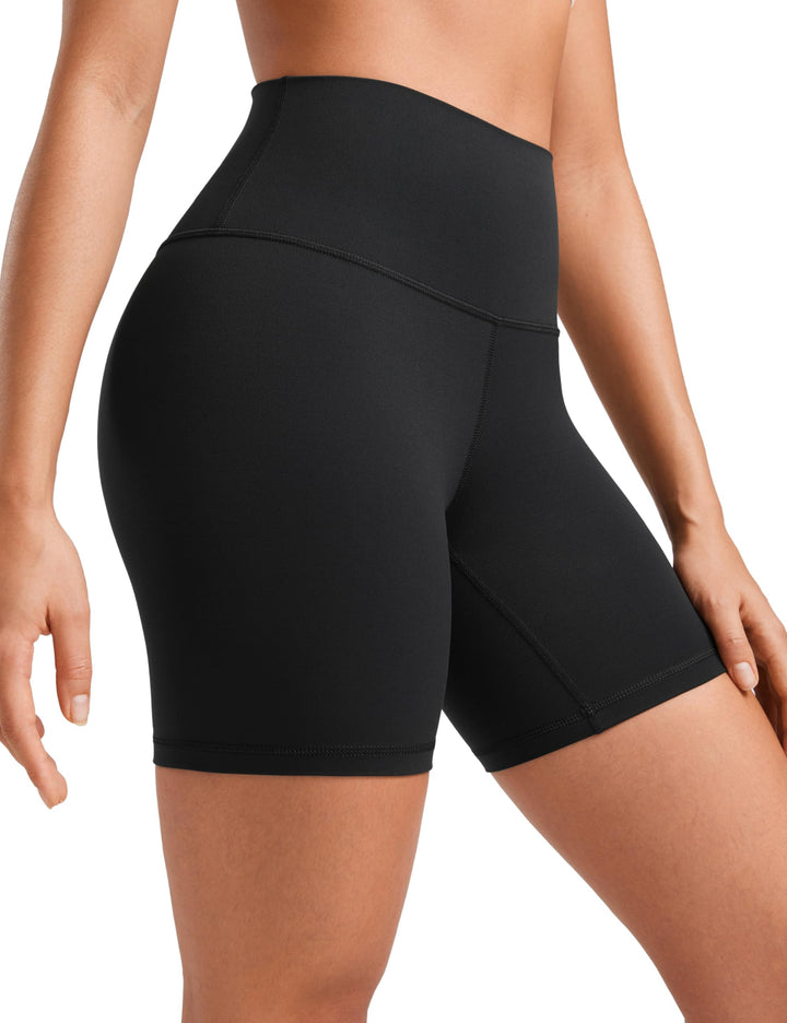 CRZ YOGA Butterluxe Damen Radlerhose Kurze Sporthose - 10cm/15cm/20cm High Waist Yoga Sommer Shorts