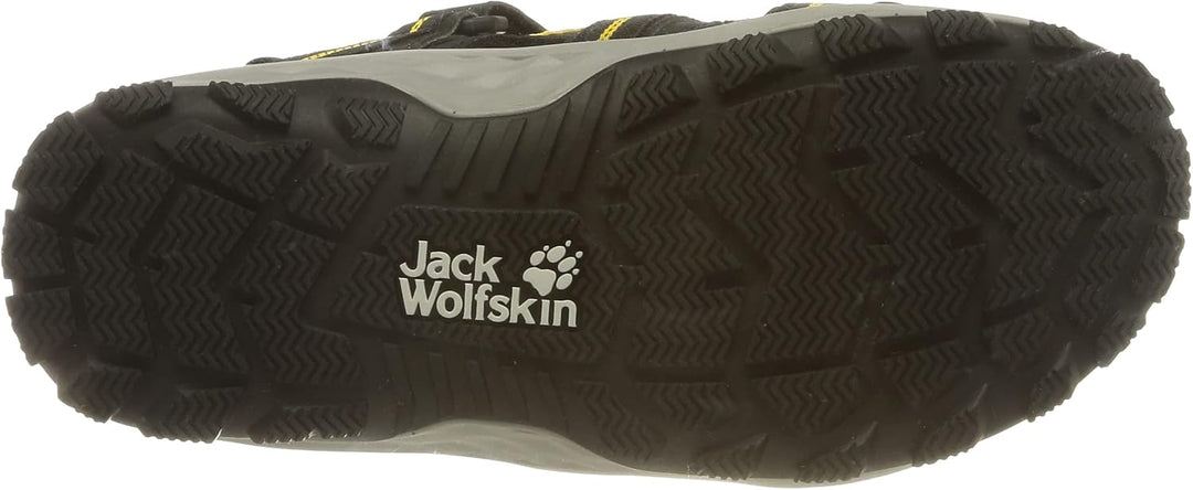 Jack Wolfskin Unisex Kinder Sun Climber K Sandale 26 EU Black Burly Yellow Xt, 26 EU Black Burly Yel