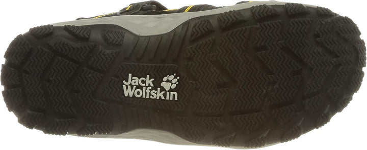 Jack Wolfskin Unisex Kinder Sun Climber K Sandale 26 EU Black Burly Yellow Xt, 26 EU Black Burly Yel