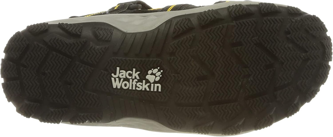 Jack Wolfskin Unisex Sun Climber KSandale 35 EU Black Burly Yellow Xt, 35 EU Black Burly Yellow Xt