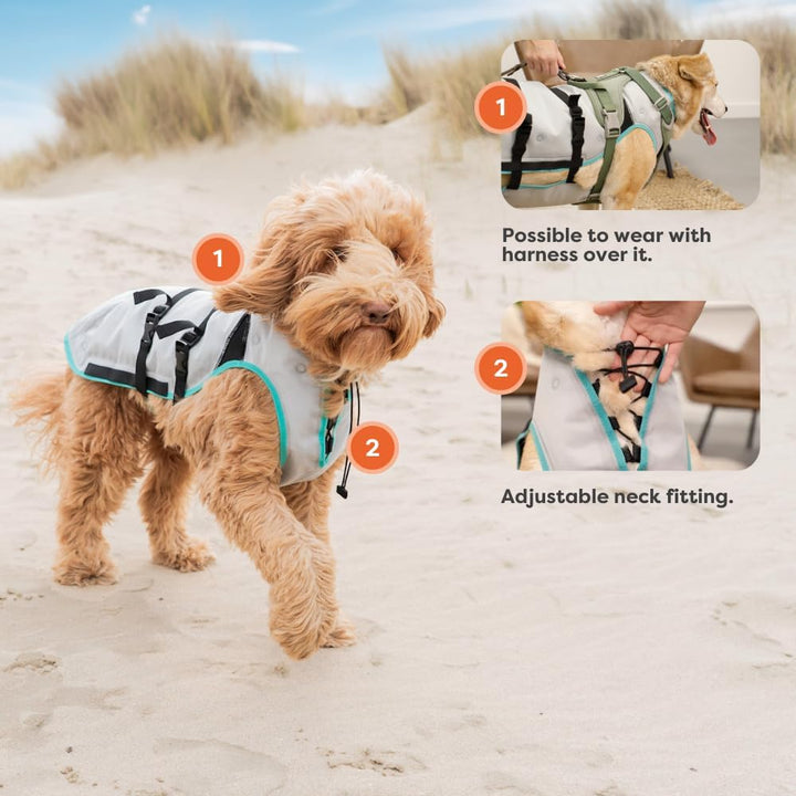 Suitical Dry Cooling Vest Hund, XS, Silber Silber XS, Silber XS