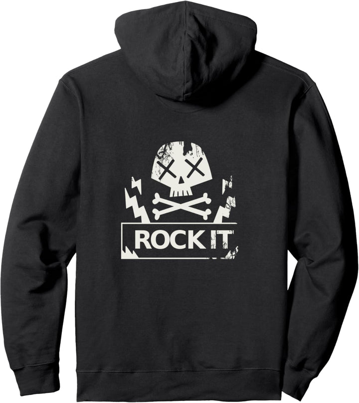 Rock IT für RockStar Gitarrist oder Musiker Geschenk Pullover Hoodie