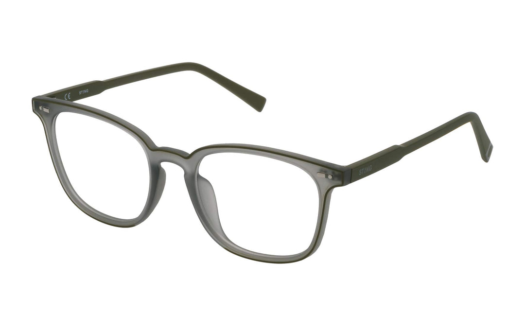 Sting Herren VST088510963 Sonnenbrille, Semi Matt Grey-Green, 51/19/140